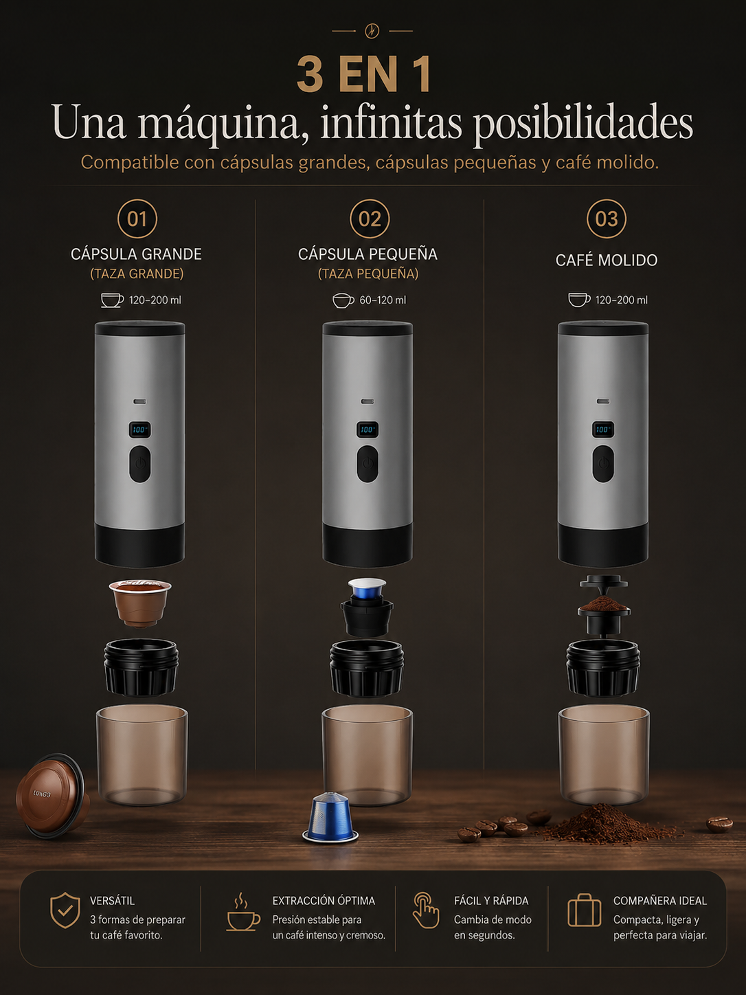 Café&Co 3 en 1: una máquina, infinitas posibilidades